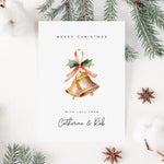 Christmas Bells Personalised Christmas Card Pack - Elle Bee Design