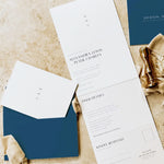Modern Concertina Wedding Invitation - Camberwell Collection, Elle Bee Design