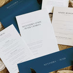 Modern Navy Wedding Invitation Suite - Camberwell Collection, Elle Bee Design