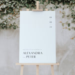 Modern Wedding Welcome Sign - Camberwell Collection, Elle Bee Design