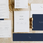 Modern Monogram Wedding Invitation Suite - Camden Collection, Elle Bee Design