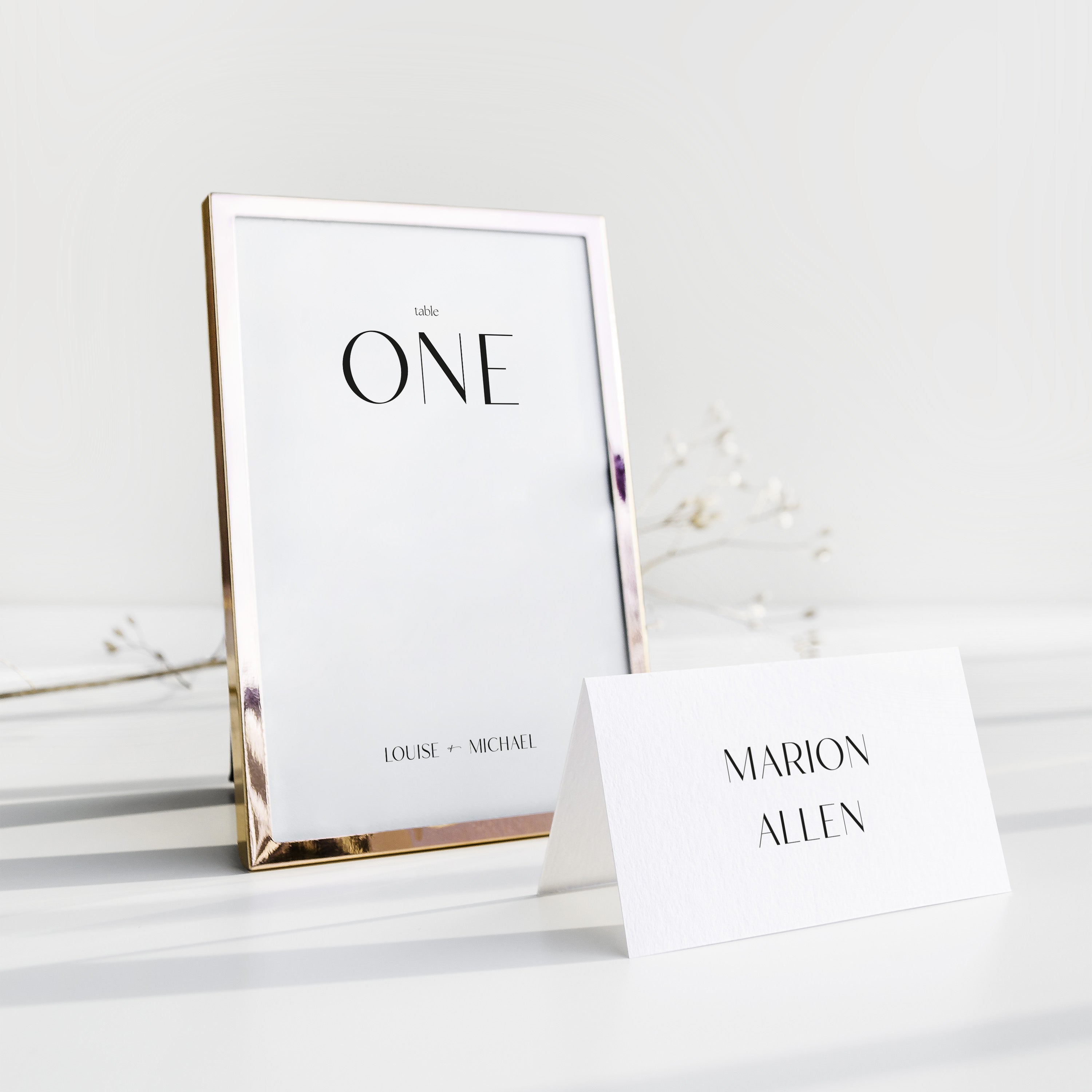 Modern Wedding Table Number - Camden Collection, Elle Bee Design