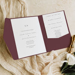 Chancery Lane - Pocketfold Wedding Invitation