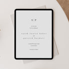 Modern Simple Digital Save the Date in Pristine White - Chancery Lane Collection