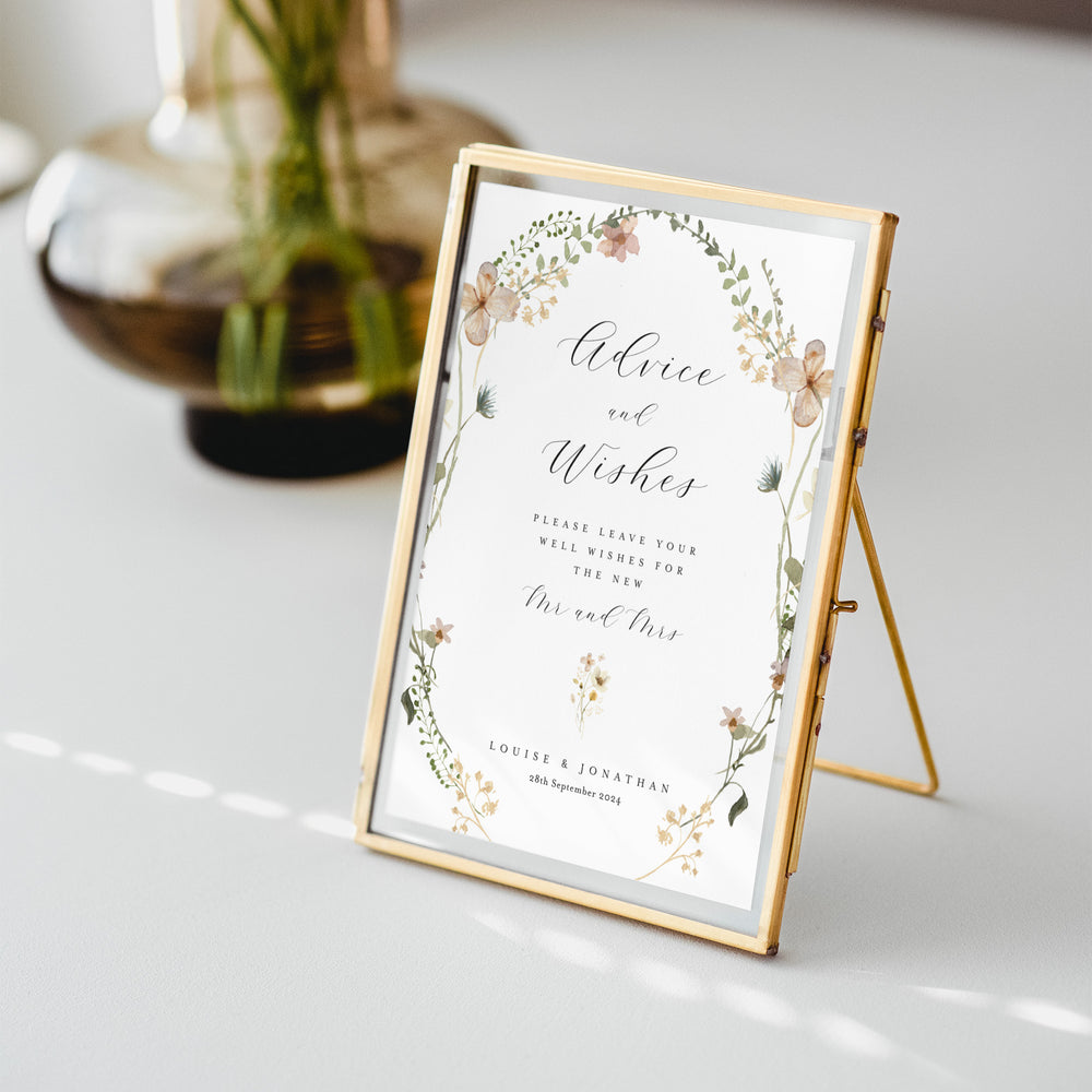 Advice and Wishes Sign - Personalised