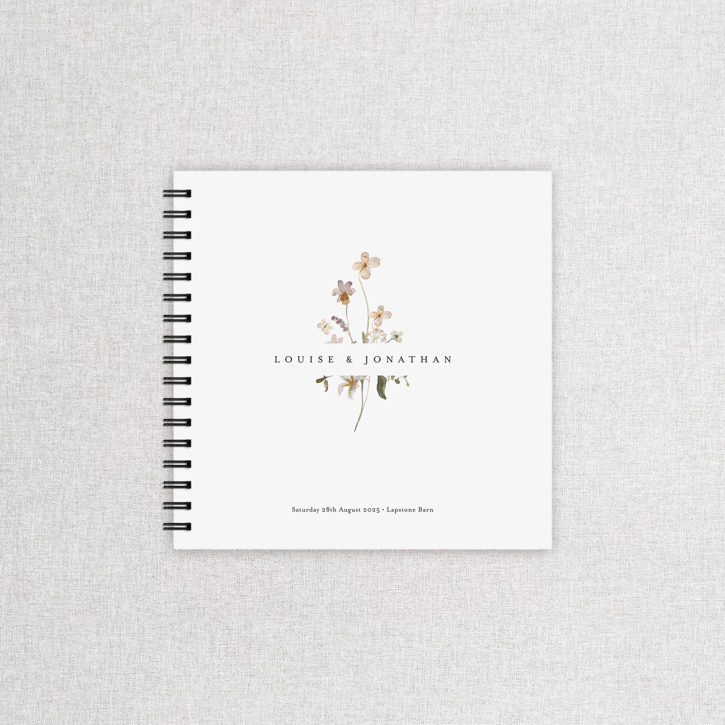 Wildflower Wedding Guest Book - Charlbury Collection, Elle Bee Design