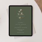 Classic Wildflower Digital Save the Date in Sequoia Green - Charlbury Collection