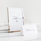 Elegant Wedding Table Numbers and Place Cards - Charlotte Collection from Elle Bee Design