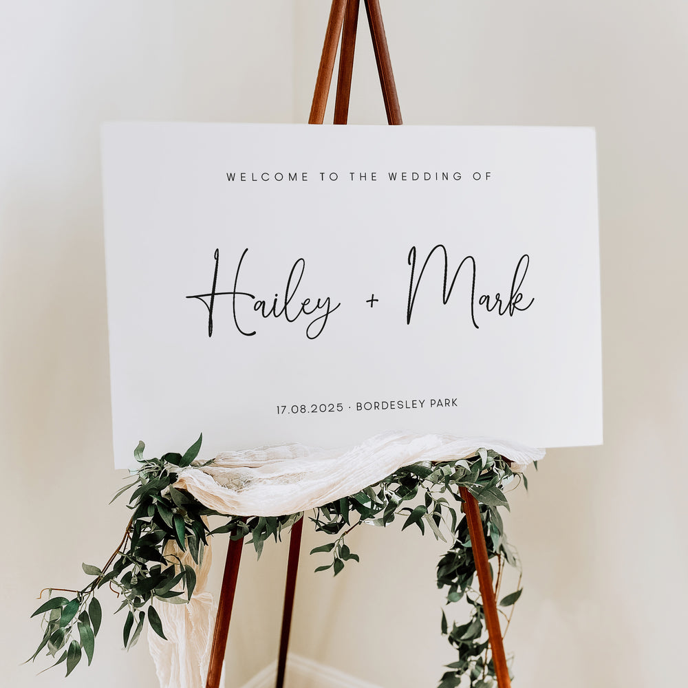 Chelsea - Wedding Welcome Sign