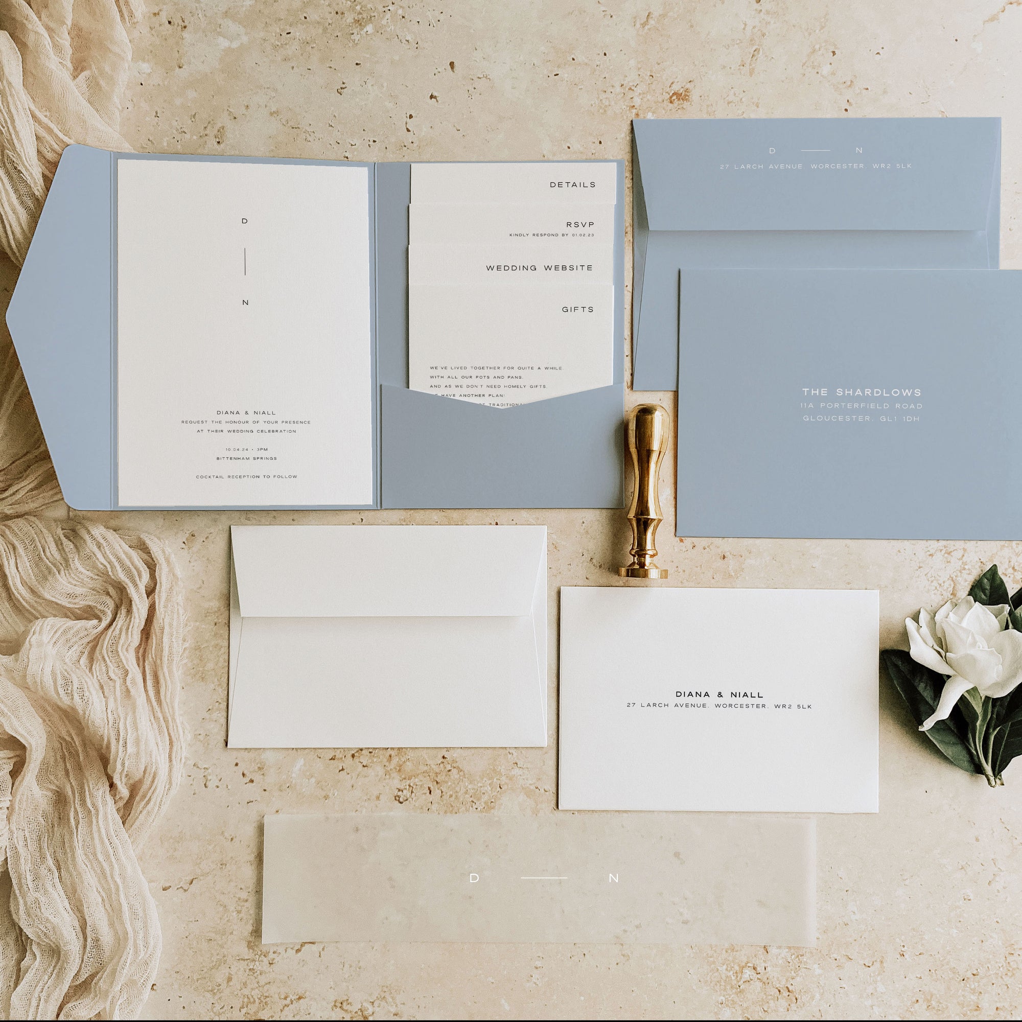 How to Assemble and Stuff Your Wedding Invitations