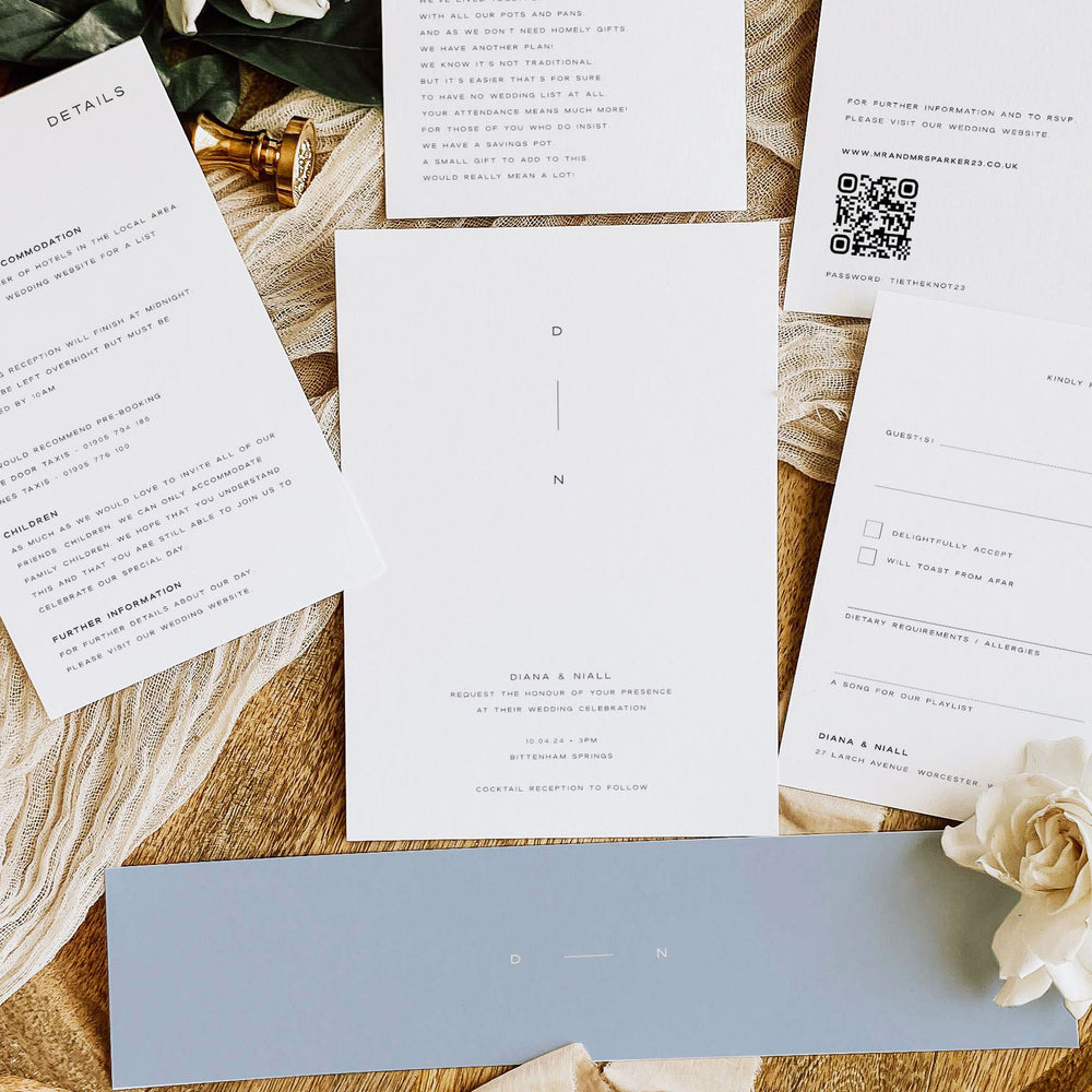 Modern Wedding Invitation Suite - Chiswick Collection, Elle Bee Design