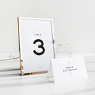 Bold Modern Wedding Table Number - Chiswick Collection, Elle Bee Design