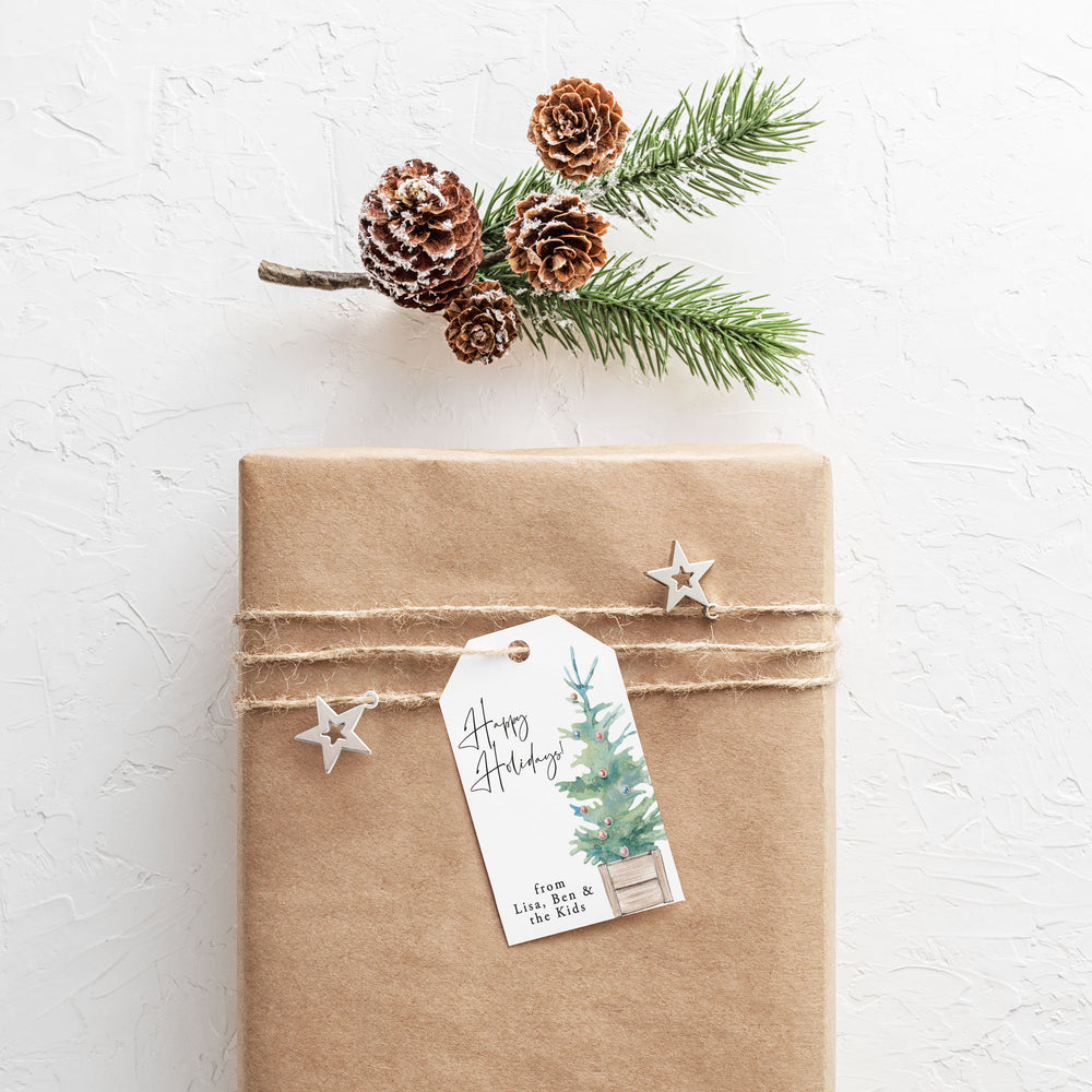Personalised Christmas Gift Tag Pack - Tree (CGT012)