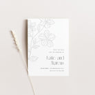 Modern Floral Wedding Save the Date Card - Clapham Collection, Elle Bee Design