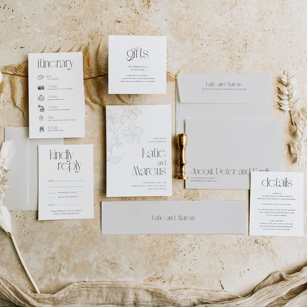 Clapham - Wedding Invitation Suite