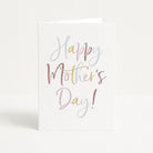 Card with 'Happy Mother's Day!' text on a white background