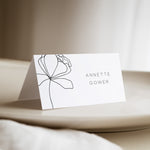 Abstract Floral Modern Wedding Place Card - Covent Garden Collection, Elle Bee Design