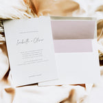 Modern Evening Wedding Invitation - Dalston Collection, Elle Bee Design