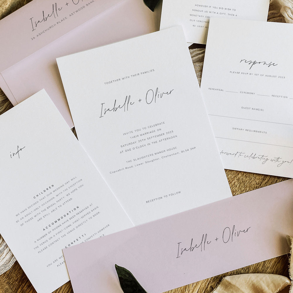 Modern Wedding Invitation Suite - Dalston Collection, Elle Bee Design
