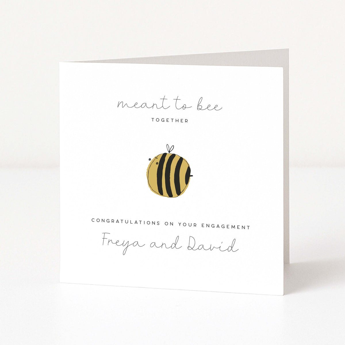 Bee Engagement Card - Meant to Bee Together | Elle Bee Design – Elle ...