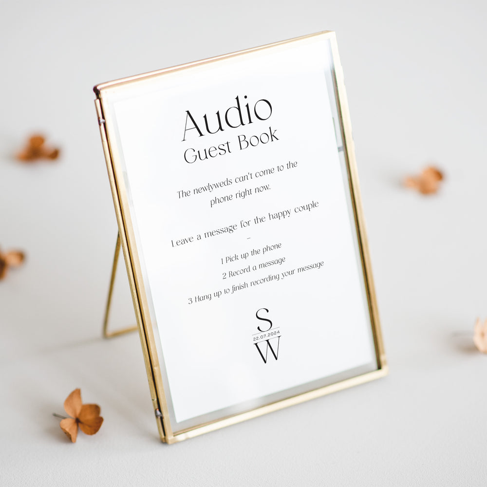 Audio Guest Book Sign - Personalised