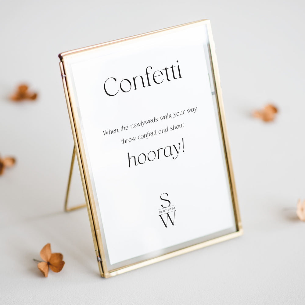 Confetti Sign - Personalised