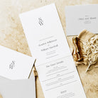 Modern Monogram Concertina Wedding Invitation - Earl's Court Collection, Elle Bee Design