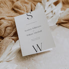 Modern Monogram Wedding Order of Service Booklet - Earl's Court Collection, Elle Bee Design