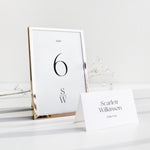 Modern Wedding Table Number Card - Earl's Court Collection, Elle Bee Design