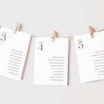 Modern Wedding Seating Plan Cards - Earl's Court Collection, Elle Bee Design