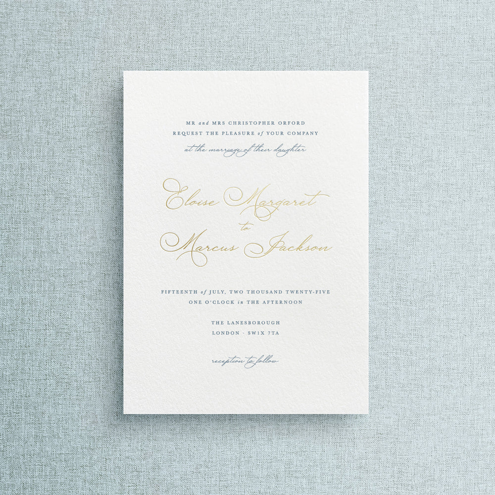 Eloise - Foil Pressed Wedding Invitation Suite