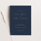 Traditional and Elegant Wedding Save the Date Card in Imperial Blue - Eloise Collection