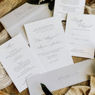 Timeless and Refined Wedding Invitation Suite in Cool Grey - Eloise Collection, Elle Bee Design