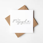 Personalised Modern Engagement Card