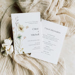 Wildflower Boho Evening Wedding Invitation - Epping Collection, Elle Bee Design