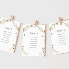 Wildflower Boho Wedding Table Plan Cards - Epping Collection, Elle Bee Design