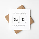 The Greatest Element Father's Day Card (FDC011)