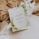 Sunflower Wedding Order of Service Booklet - Farringdon Collection, Elle Bee Design