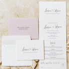 Modern Concertina Wedding Invitation - Finchley Collection, Elle Bee Design