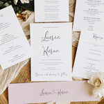 Romantic Pink Wedding Invitation Suite - Finchley Collection, Elle Bee Design