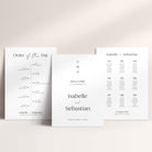 Modern Wedding Sign Bundle including table plan, welcome sign and order of the day sign - Finsbury collection, Elle Bee Design