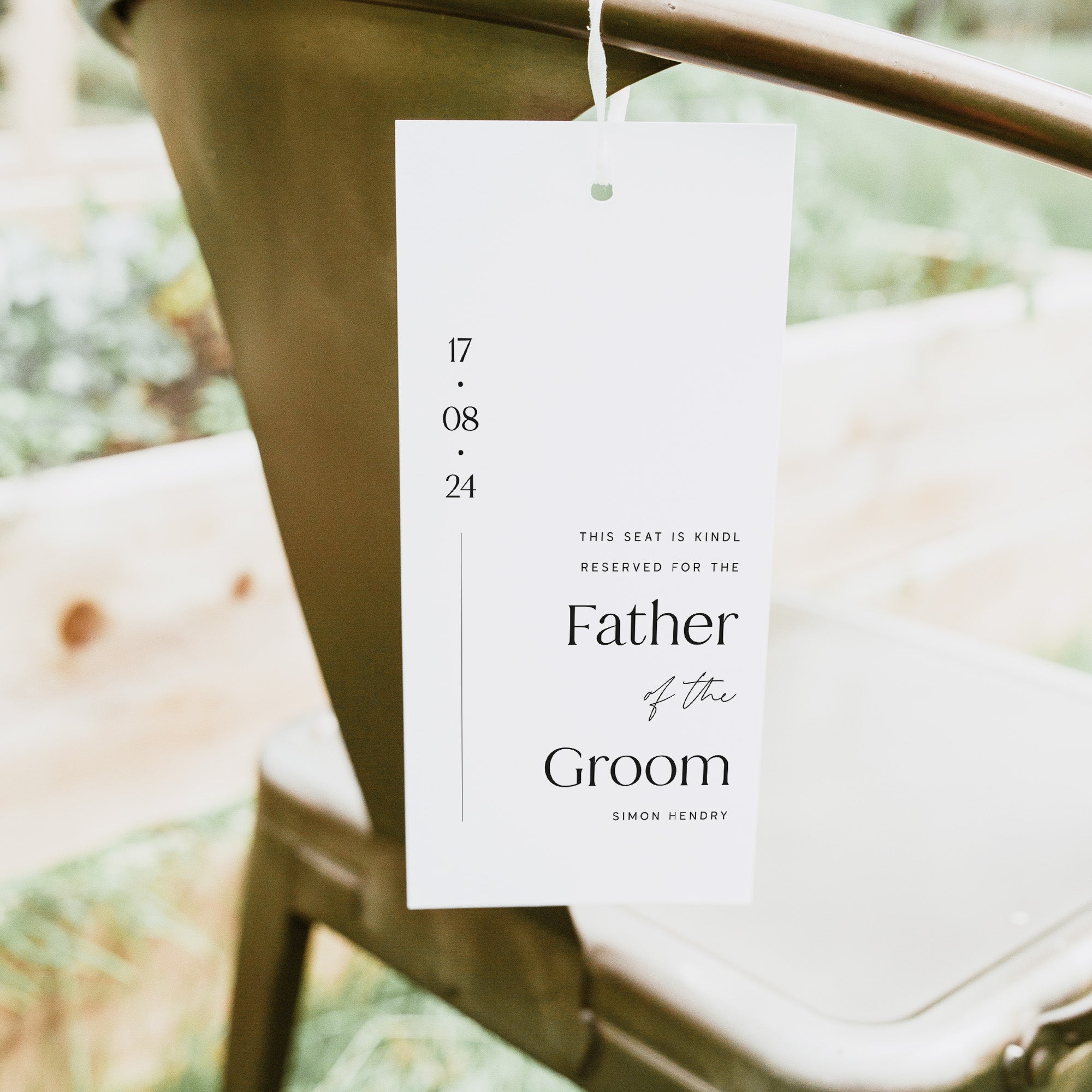 Wedding reservation sign, reservation sign for ceremony, reserved seating signs, chair reservation sign, chair reservation tag, Wedding reservation Tag, reservation tag for ceremony, reserved seating tag 