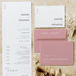 Elegant Classic Concertina Wedding Invitation - Finsbury Collection, Elle Bee Design