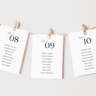 Modern Elegant Table Plan Cards - Finsbury Collection, Elle Bee Design