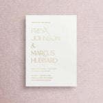 Freya - Foil Pressed Wedding Invitation Suite