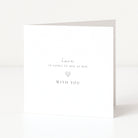 White card with text 'love is going to bed at 9pm with you' on a white background