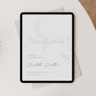 Elegant Floral Digital Save the Date in White - Green Park Collection