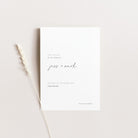 Minimalist modern save the date card - Greenwich Collection, Elle Bee Design