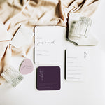 Shaped Modern Wedding Invitation Suite - Greenwich Collection, Elle Bee Design