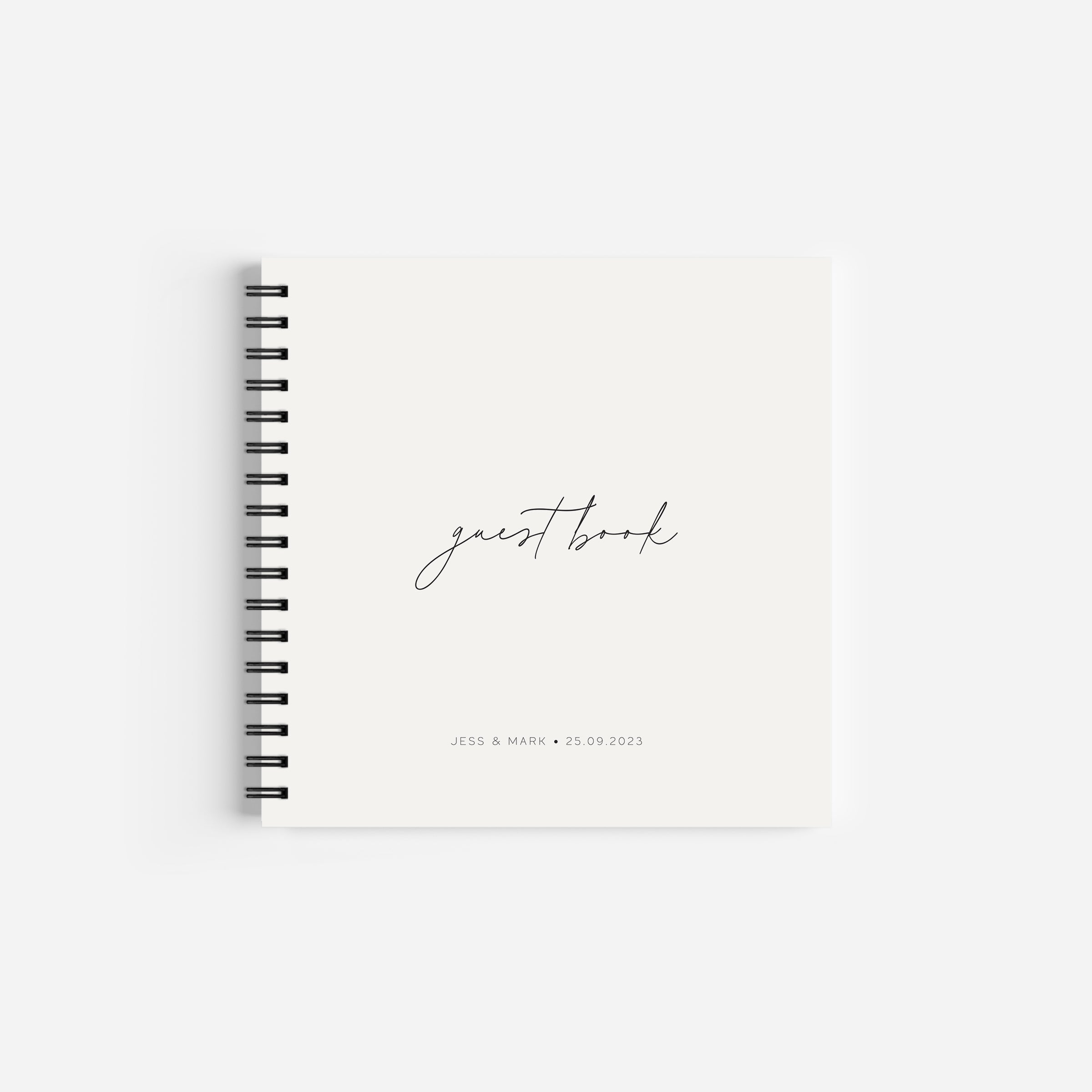 Modern Elegant Wedding Guest Book - Greenwich Collection, Elle Bee Design